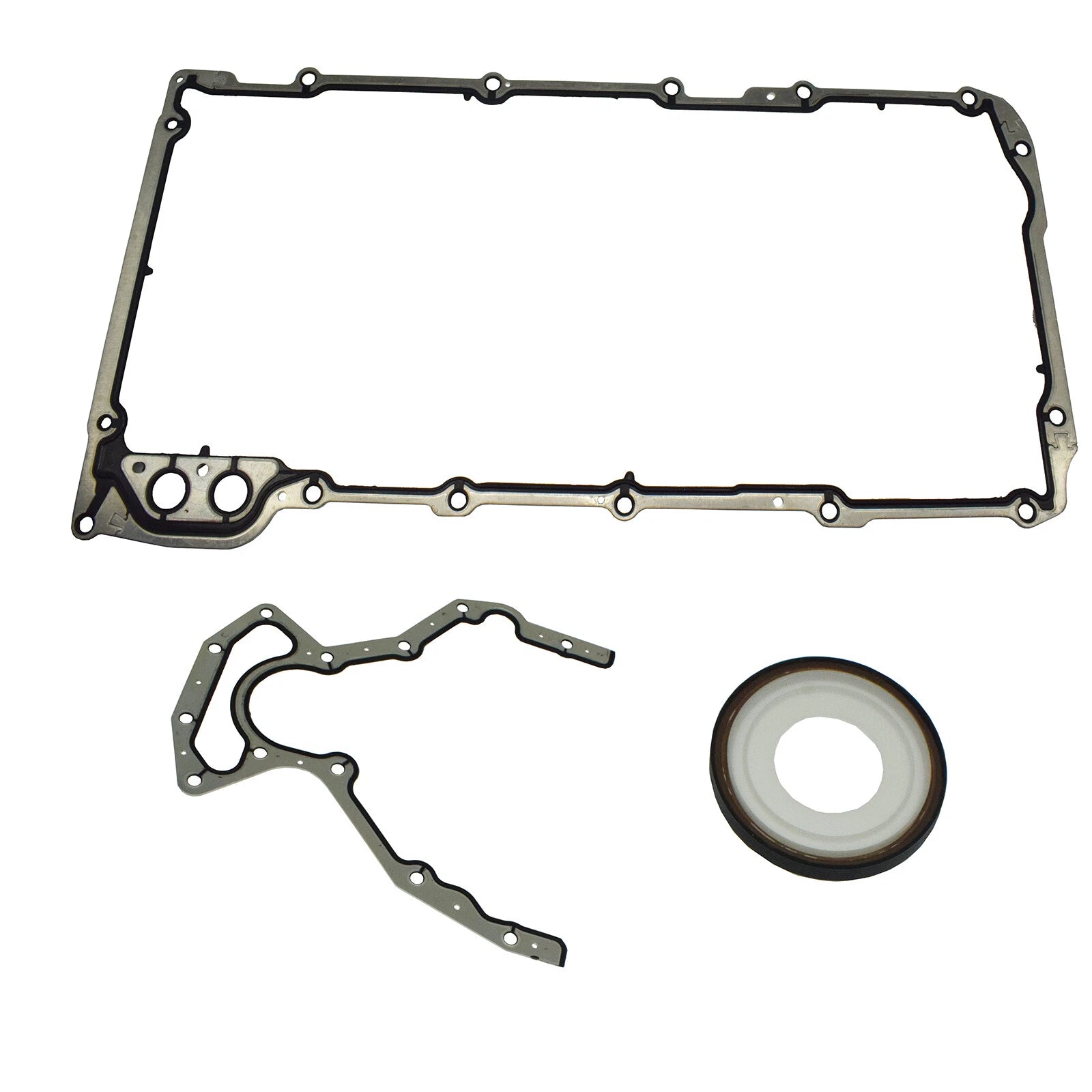 Engine Rear Main Seal & Oil Pan Gasket Set 3PC For CHEVY GMC 4.8 5.3 6.0 6.2L V8 6B93BC-57