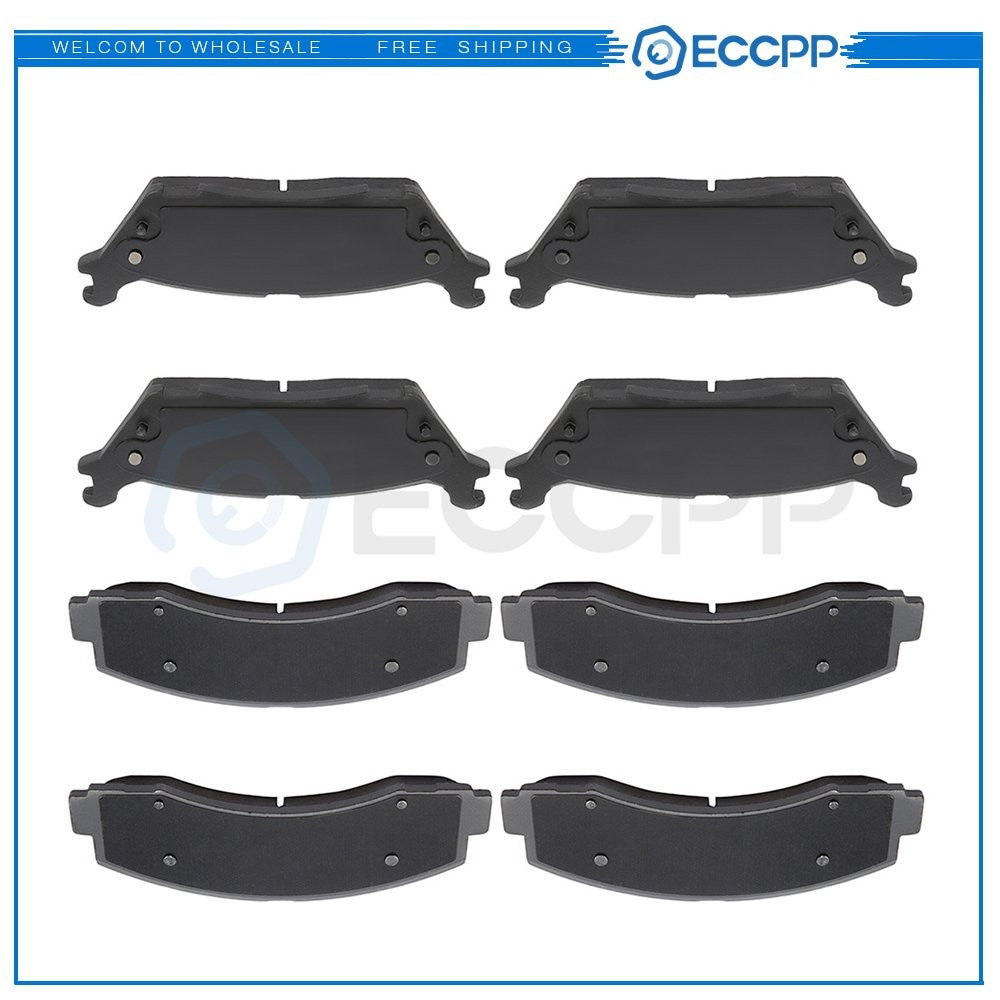 Front And Rear Brake Ceramic Pads For 2015-2017 2018 2019 Ford F-150 Kit 6B93BC-57