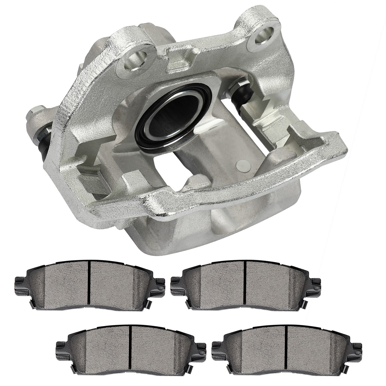Rear Left Right Brake Caliper Brake Pads Set 5Pcs For 2002-2006 GMC Envoy XL 6B93BC-57