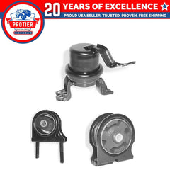Engine Motor Mount Set 3PCS for 1996 - 2000 Toyota RAV4 2.0L Replaces A62061 6B93BC-57