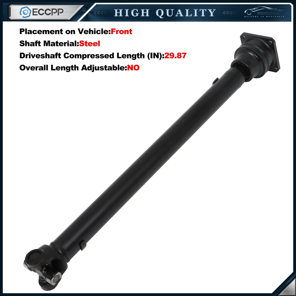 ECCPP Front Prop Drive Shaft Balanced For 2006-2010 Hummer H3 H3T 25859867 ECCPP