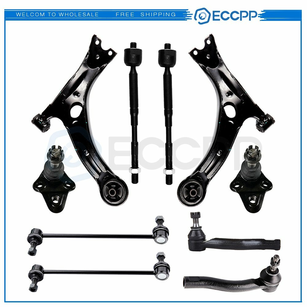 10x Control Arm Ball Joint Sway Bar Tie Rod End For 2003-2008 Toyota For Corolla 6B93BC-57