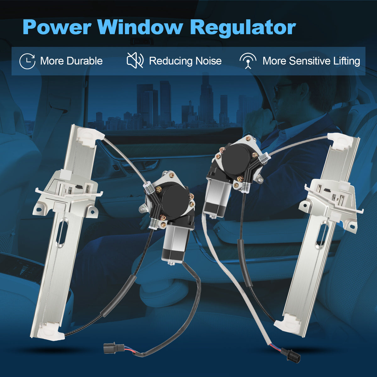 For 2008-2012 Ford Escape Rear Left Right Power Window Regulator With Motor