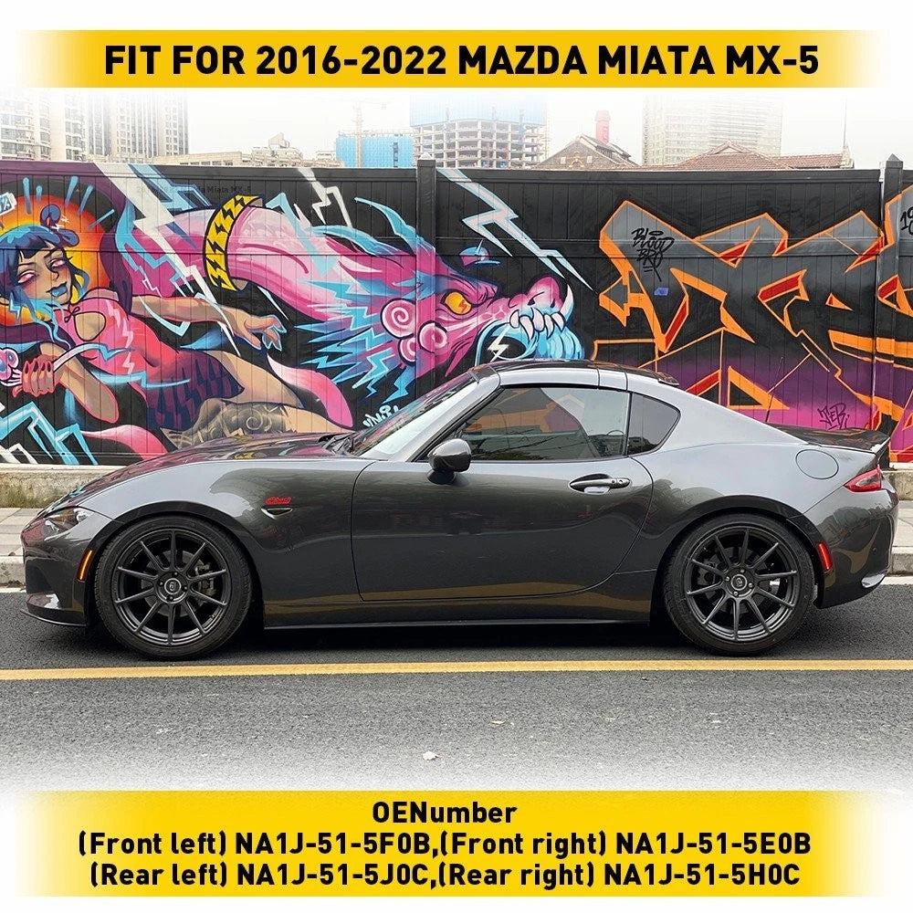 4PCS FOR MAZDA MIATA MX-5 2016-2022 LED SIDE MARKER LIGHT FRONT REAR SMOKED LENS 6B93BC-57