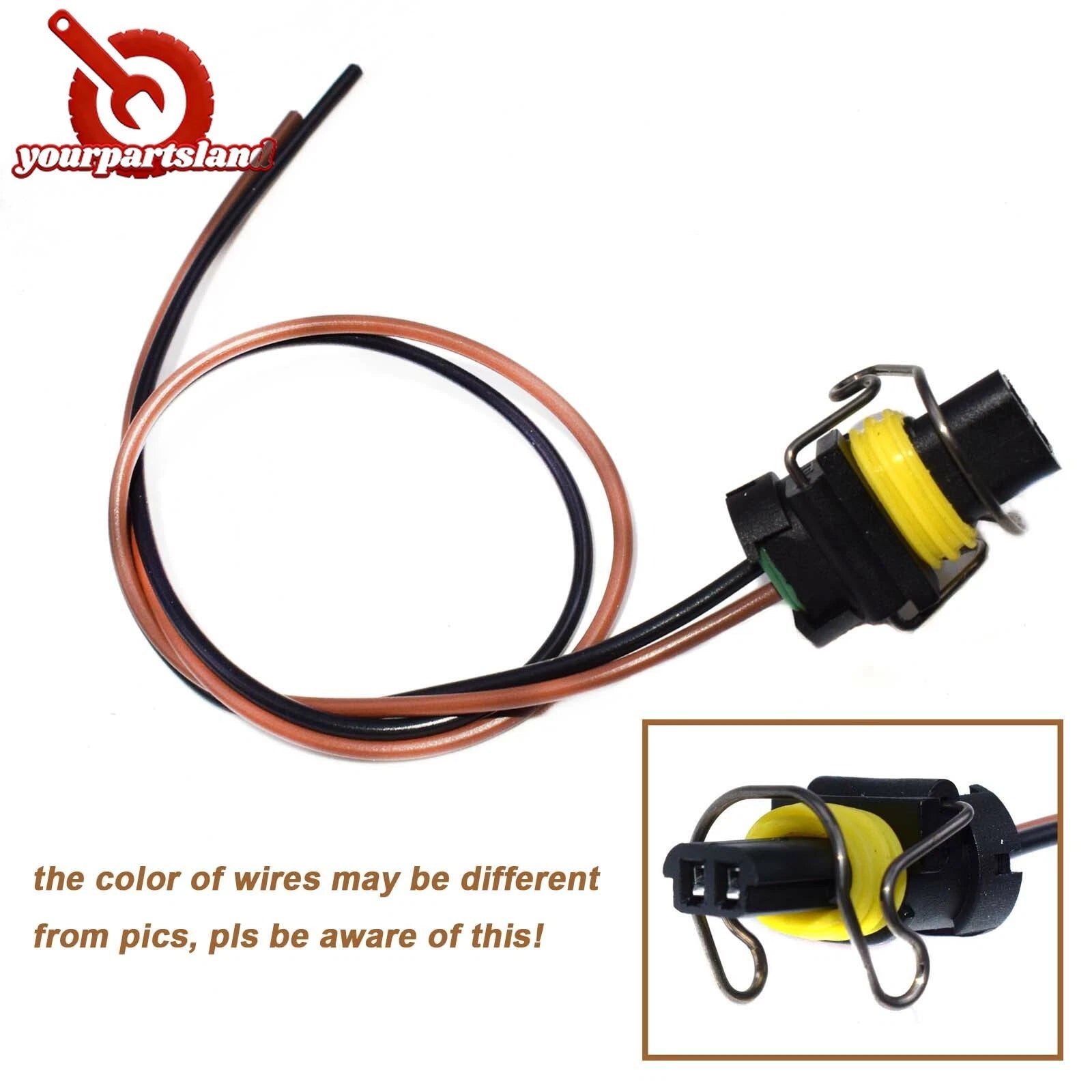 2 Wire Injector Connector IPR valve Pigtail For 6.0 7.3 Ford PowerStroke Diesel 6B93BC-57