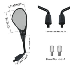 Adjustable Rear View Mirrors For BMW S1000R S1000XR S1000R F650GS F700GS F800GS