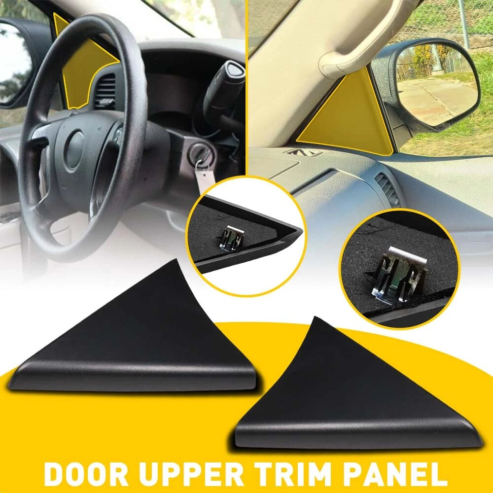 2PCS For 2007-2014 Chevy GMC Front Driver Passenger Side Door Upper Trim Panel 6B93BC-57
