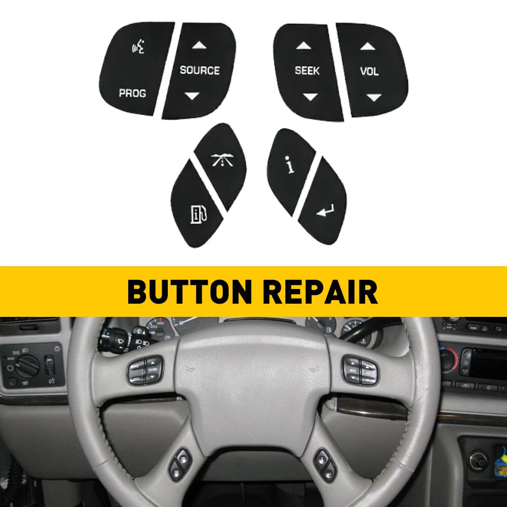 4X Steering Wheel Switch Control Buttons for Chevy Silverado 1500 GMC Sierra EOA 6B93BC-57