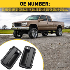 Right Left Exterior Door Handle For 88-99 Chevrolet C1500 K1500 Set of 2 Front 6B93BC-57