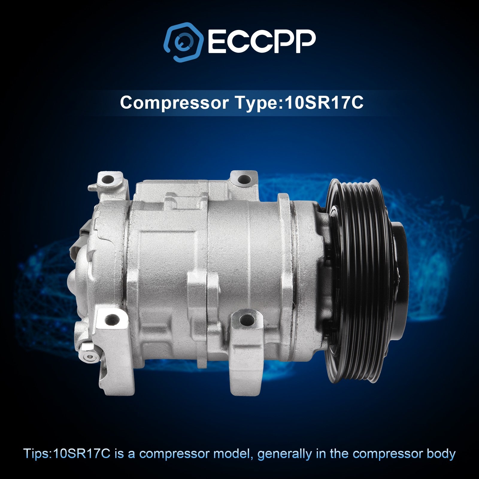 A/C AC Compressor For 2010-2013 Acura MDX ZDX 09-15 Honda Odyssey Pilot 3.7L 6B93BC-57