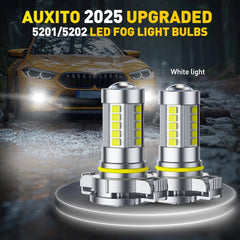 White Bulb LED Fog Light 5202 for Chevy Silverado 1500 2500 HD 2007-2015 6G EOA 6B93BC-57