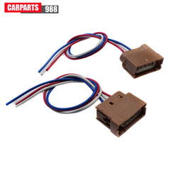 2Pcs For Ford Headlamp Light Socket Turn Signal Pigtail Connector 2U5Z13411SA 6B93BC-57