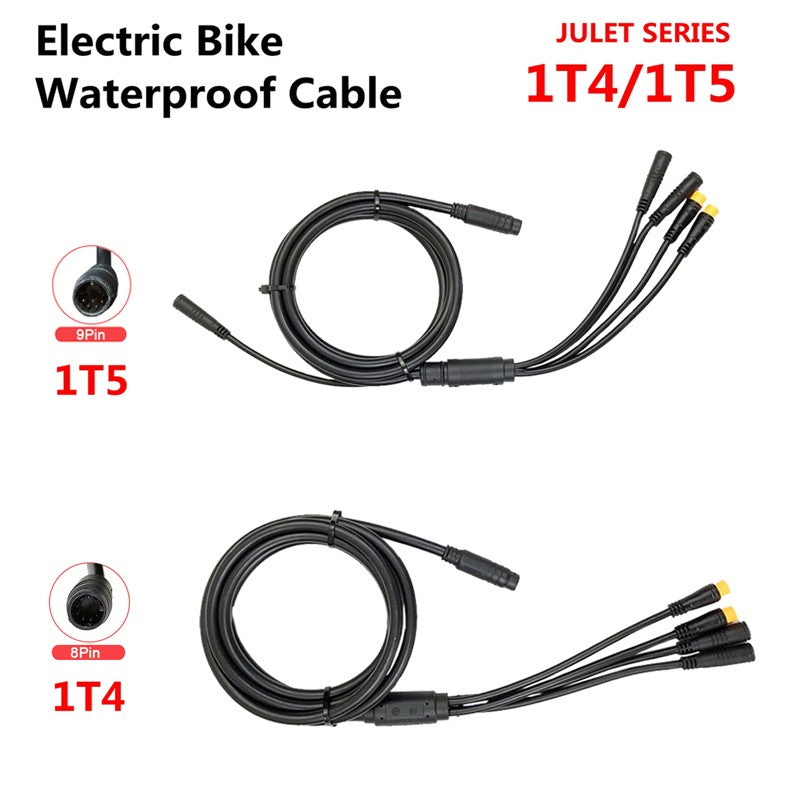 1T2/1T4/1T5 Julet E-bike Waterproof Connecting cable Controller Light Cable 6B93BC-57
