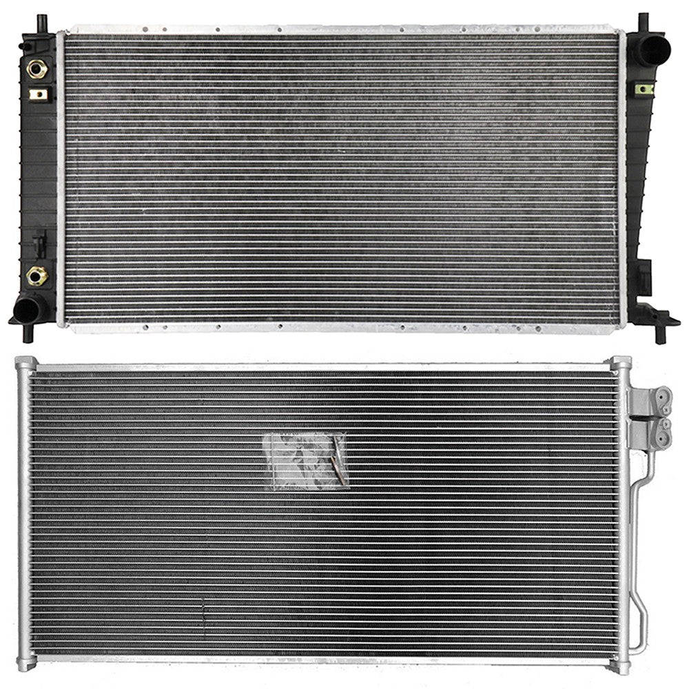 Aluminum Radiator & AC Condenser Cooling Kit For 2004-2006 Ford Expedition 6B93BC-57
