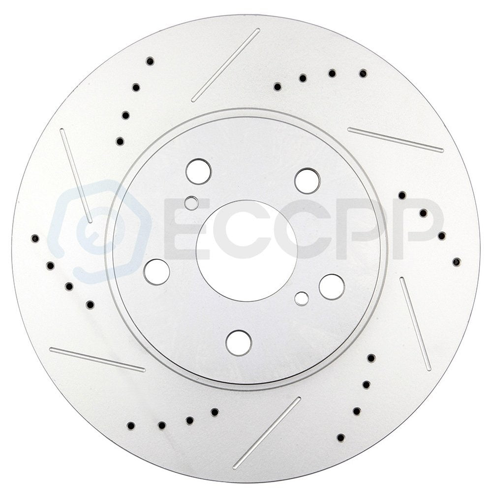 Front Slotted Ceramic Brake Pads Rotors For 09-15 Lexus IS250 02-06 Toyota Camry 6B93BC-57