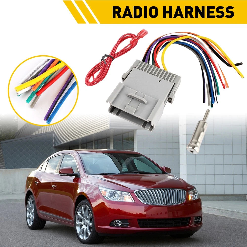 For Chevy Silverado 2003-2007 Car Stereo Radio Wiring Harness Adapter Connector 6B93BC-57