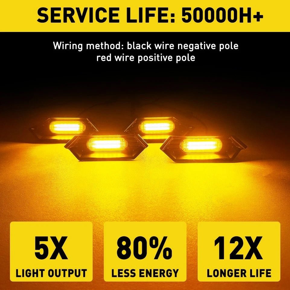 4x Front Bumper Amber Fog Lamp For 2024-2025 Tacoma TR D Sport / TR D Off-Road A 6B93BC-57
