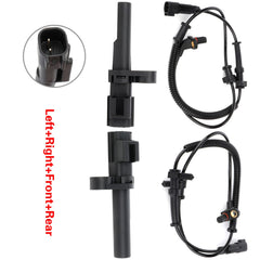 4 Pcs Front and Right ABS Wheel Speed Sensor For Dodge Ram 1500 2009 2010-2012 6B93BC-57