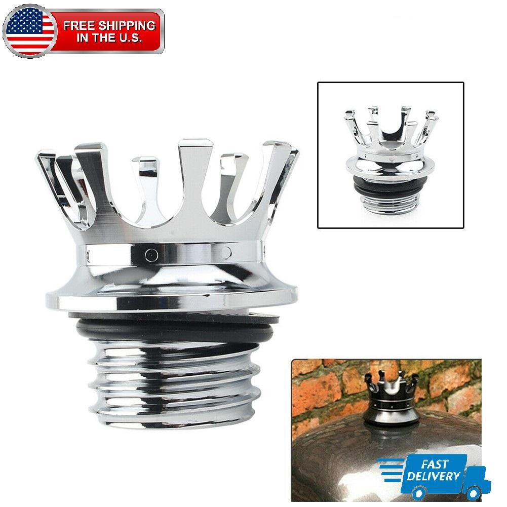 King Crown Gas Oil Cap Fuel Tank for Harley Touring Road King Dyna Softail XL US