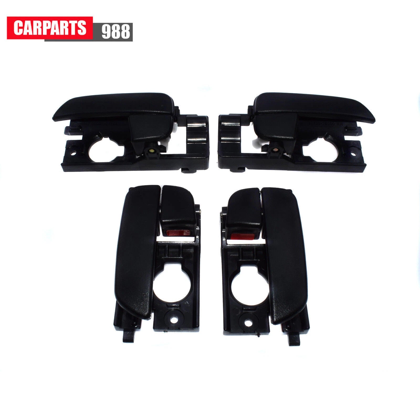 Black Inner Door Handle Front Rear LH RH For Hyundai Accent 2007-11 82610-1E000 6B93BC-57