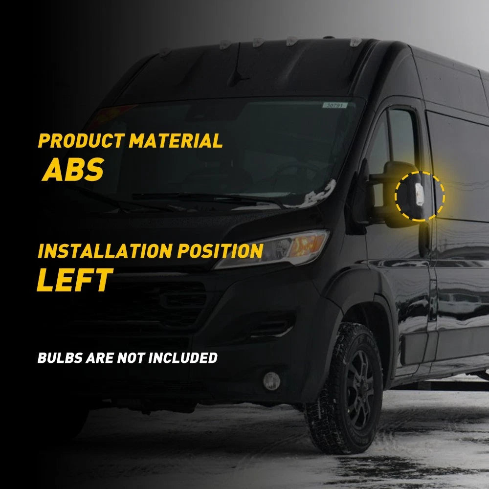 LEFT SIDE MIRROR TURN LIGHT SIGNAL COVER FOR 14-23 RAM PROMASTER 1500 2500 3500 6B93BC-57