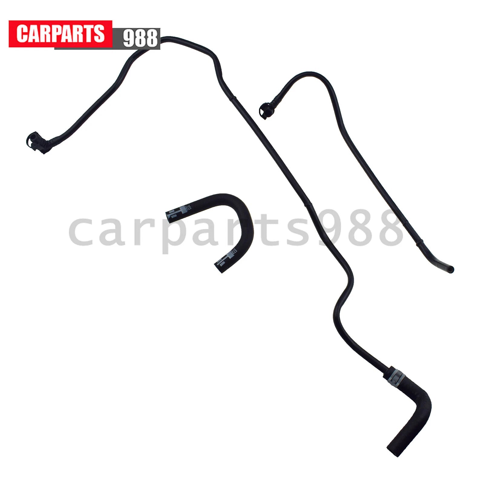 Set of 3 Throttle Body Heater Pipe / Hose For 2011-18 Chevrolet Sonic Cruze 1.8L 6B93BC-57