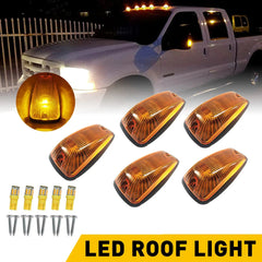 5x Cab Marker Roof Light Amber LED Running Lamp For Chevy GMC 88-02 Pickup Truck 6B93BC-57