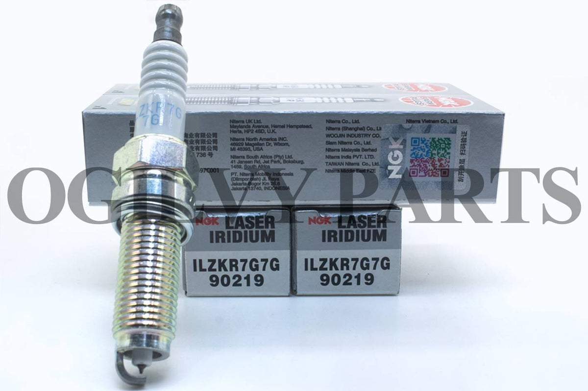 NGK LASER IRIDIUM Iridium Spark Plugs ILZKR7G7G 90219 Set of 4