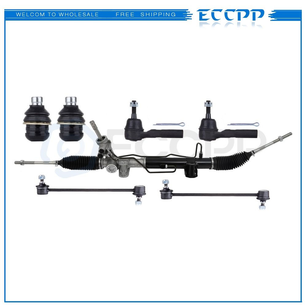 Complete 7Pc Power Steering Rack And Pinion Suspension Kit For Dodge Caliber Fwd KOEEP