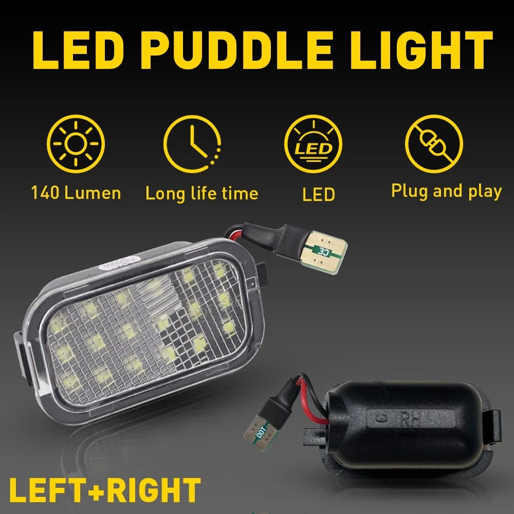 LED Side Mirror Puddle Assembly Light for 2007-2014 Chevy Silverado Sierra 2500H 6B93BC-57
