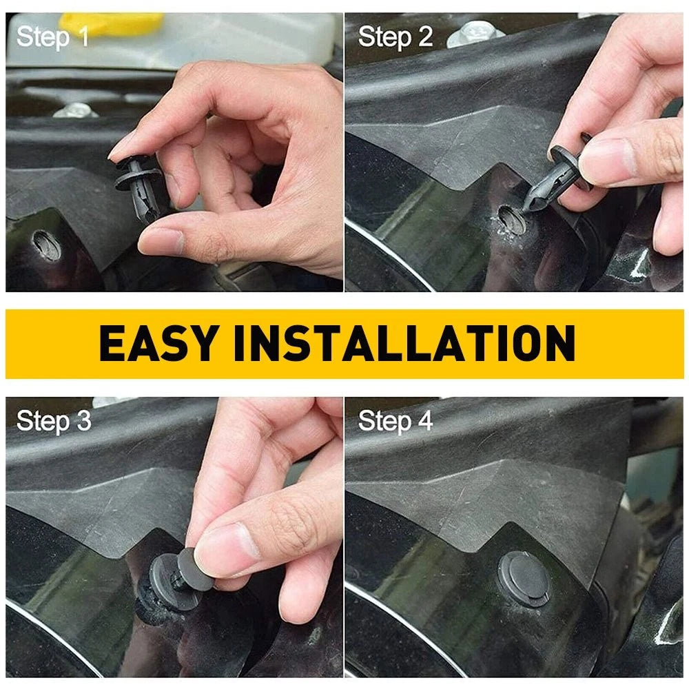 190PCS Car Body Trim Clips Retainer Bumper Rivets Screw Panel Push Fastener Kits 6B93BC-57