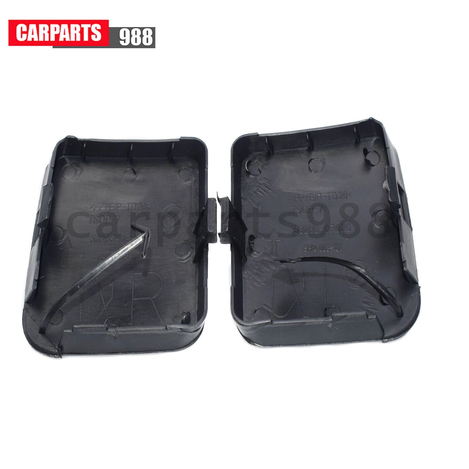 2Pcs Left Right Front Bumper Tow Hook Cover Caps for Toyota RAV4 2009 2010-2012 6B93BC-57