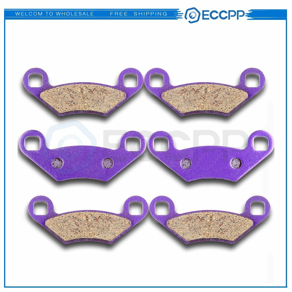 3 Pairs Brake Pads F and R For Polaris Sportsman X2 550 2010-2013 Carbon Fiber 6B93BC-57