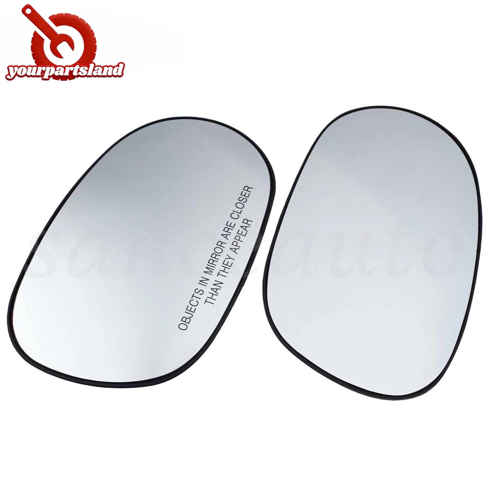 2PCS Pair Heated Mirror Glass Rearview Mirror Lens for Dodge Challenger 08-22 6B93BC-57