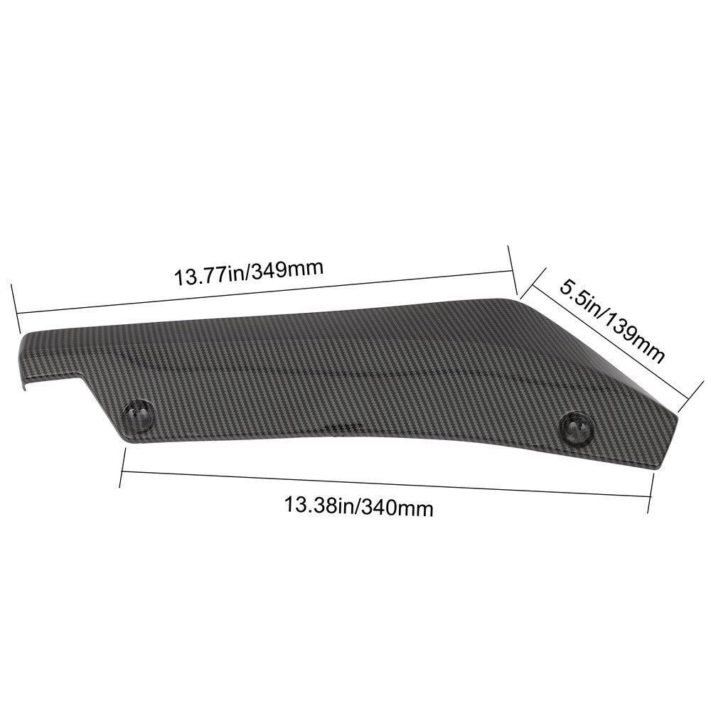 Universal 2pcs Carbon Color Rear Bumper Lips Diffuser Car Accessories Body Kit 6B93BC-57