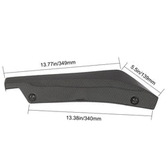 Universal 2pcs Carbon Color Rear Bumper Lips Diffuser Car Accessories Body Kit 6B93BC-57