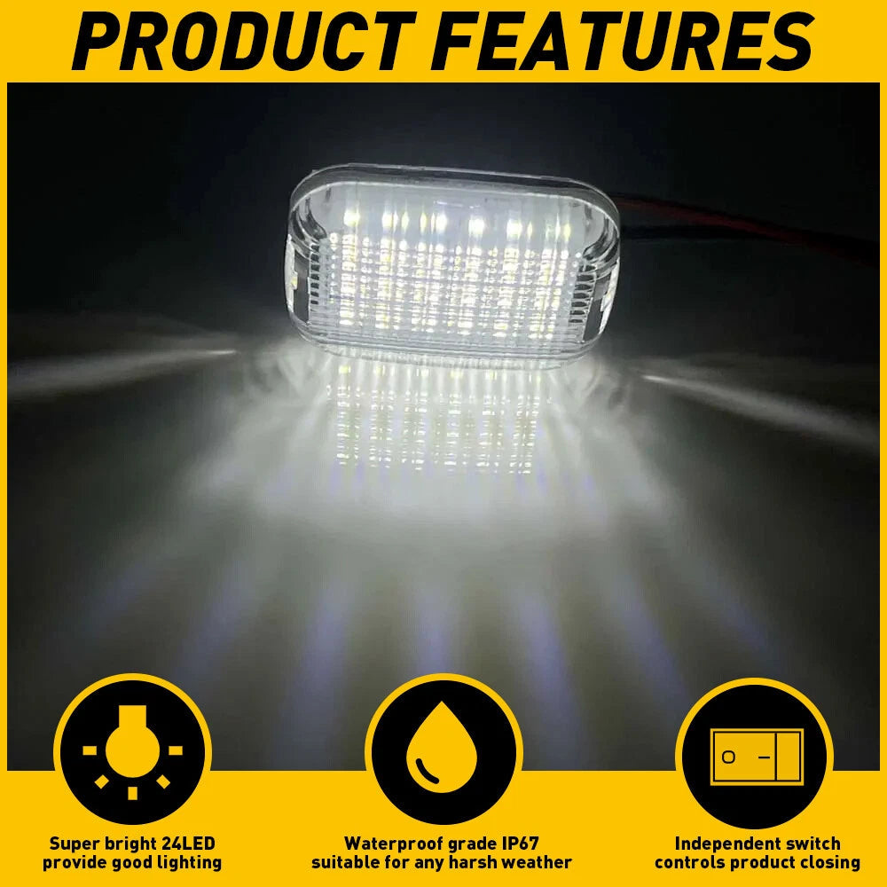 For 2022-2024 Ford E-Transit Interior Dome Light BK2Z13776K 1811477 4059112 2X 6B93BC-57