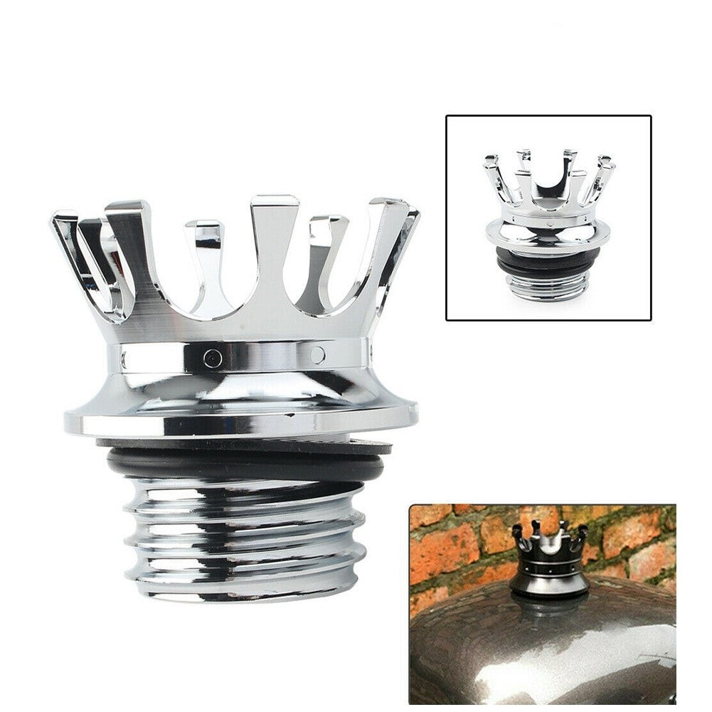 King Crown Gas Oil Cap Fuel Tank for Harley Touring Road King Dyna Softail XL 6B93BC-57
