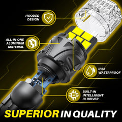2X AUXITO 921 912 T15 LED Reverse Backup Light Bulb 6500K Super Bright BRS EOA AUXITO