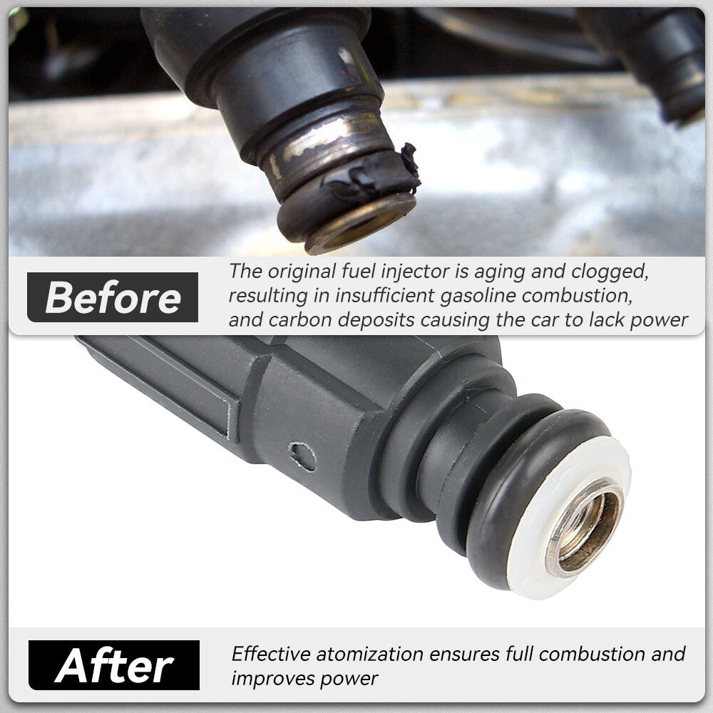 For 2003 2004 2005 2006 Audi TT Quattro 1.8L 4pcs Fuel Injectors 06A906031BC 6B93BC-57