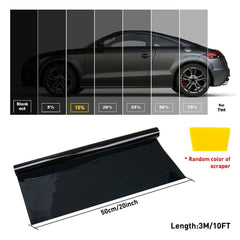 10ft Uncut Roll Window Tint Film 15% VLT 20" x 10'ft Feet Car Home Office Glass 6B93BC-57