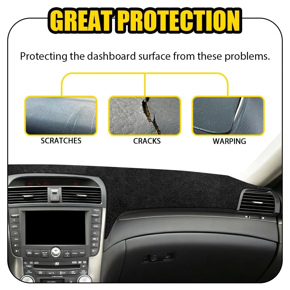 For Acura TL 2004 2005 06 2007 2008 Dashboard Pad Carpet Dash Cover Mat Black EA 6B93BC-57
