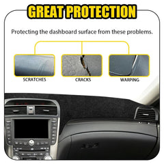 For Acura TL 2004 2005 06 2007 2008 Dashboard Pad Carpet Dash Cover Mat Black EA 6B93BC-57