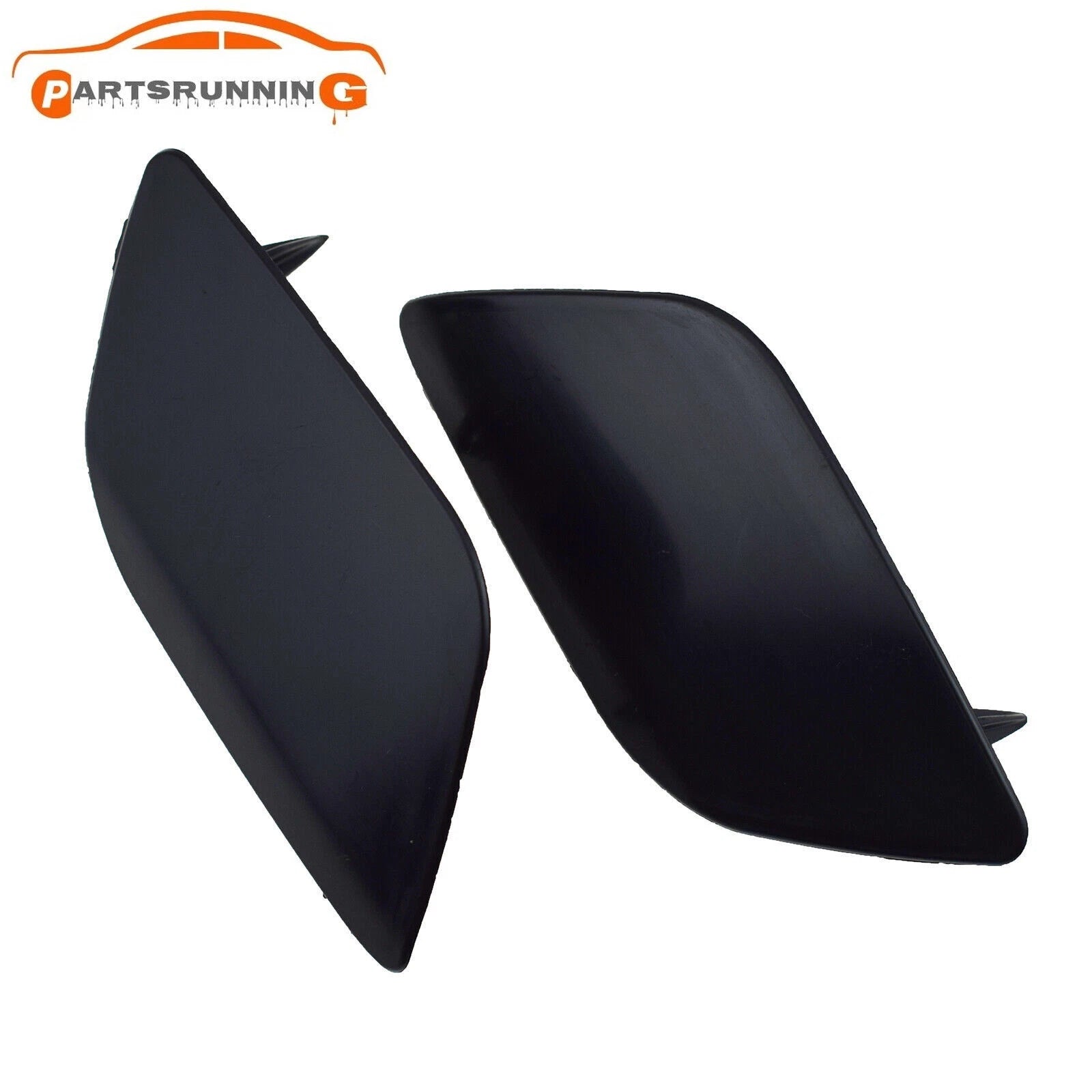 Pair Front Bumper Headlight Washer Spray Nozzle Cover Cap For Audi Q7 2010-2015 6B93BC-57