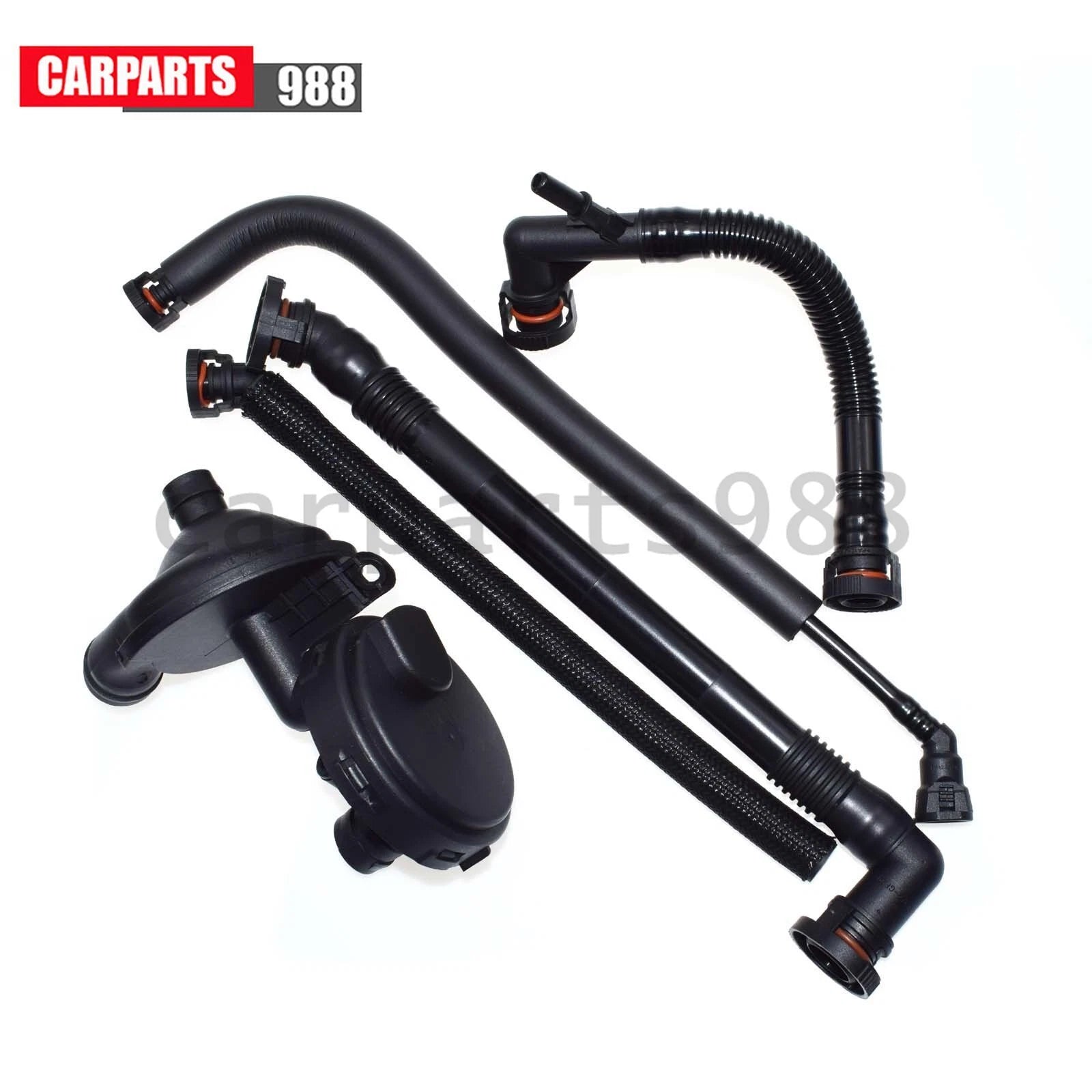 5Pc Crankcase Vent Valve + Breather Hose Kit For BMW E46 X3 Z3 325Ci 320i 325i 6B93BC-57