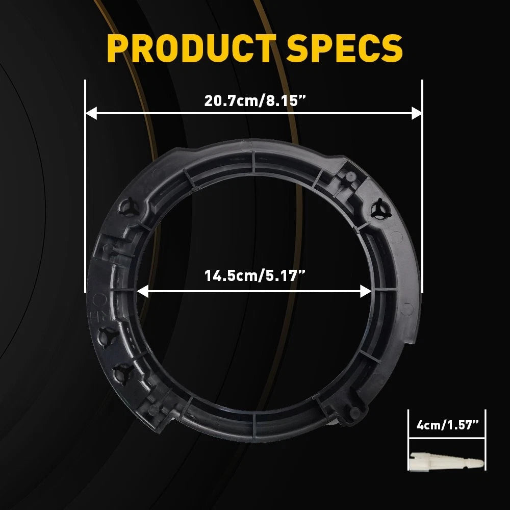 7" Inch LED Headlight Mounting Ring Bracket Adapter Round for Jeep Wrangler JK A 6B93BC-57
