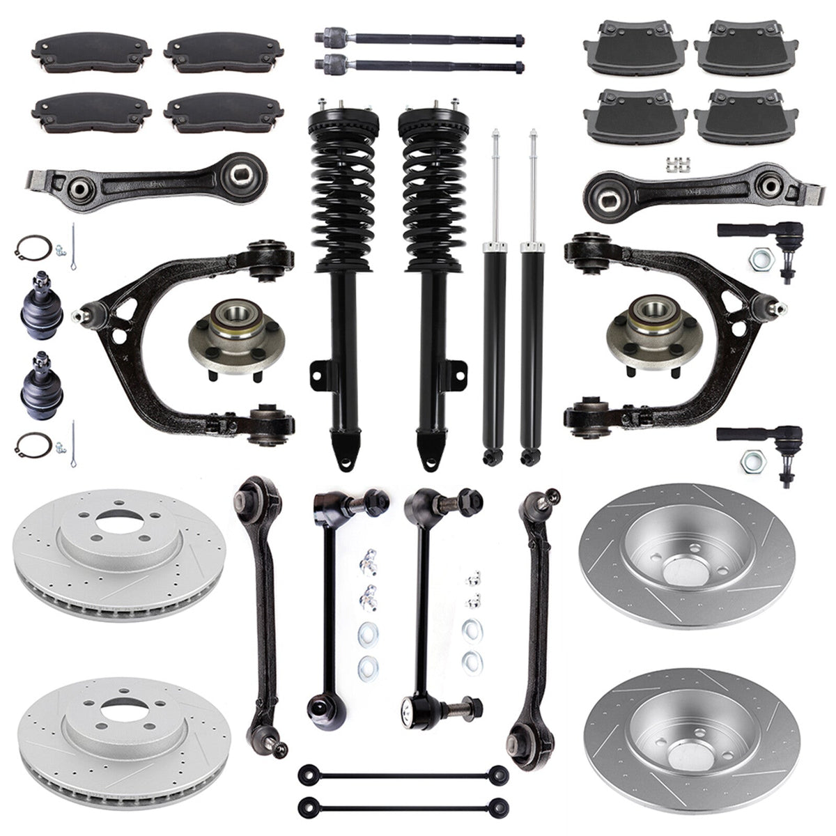 Front Rear Shocks Struts Assembly + Suspension Kit for Dodge Charger Magnum 6B93BC-57