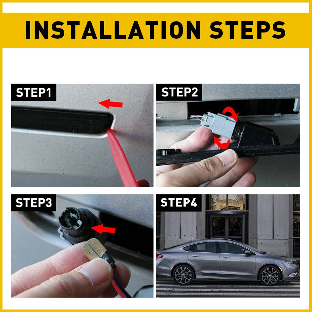 4X AUXITO FRONT REAR LAMPS SIDE BUMPER MARKER LIGHT For 2015-2017 CHRYSLER 200 AUXITO