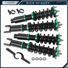 Coilovers Suspension Set Adj Height Struts Shock For 1993-2000 Honda Civic Green