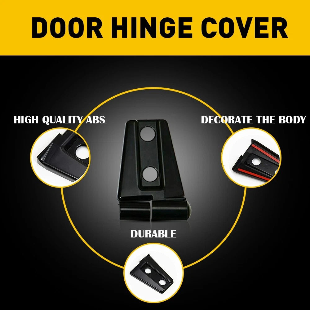 Door Hinge Cover Trim for Jeep Wrangler JK JKU 2007-2018 Exterior Accessories EA 6B93BC-57